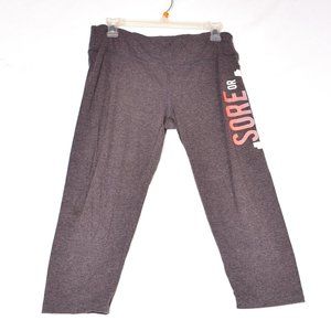 OMT Active Women's Athletic Capri Pant's Sore or Sorry Size XL